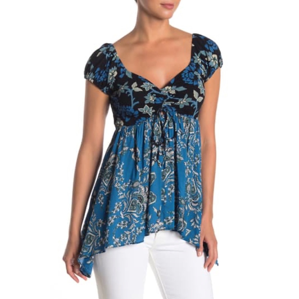 Free People La Bamba Babydoll Top- Size XS